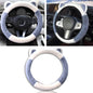 Car Steering Wheel Cover, Cute Steering Wheel Protector with Kitty Cat Ears,Fluffy Soft Plush for Winter Warm, Universal Fit 15 inches for Car,SUV, Elastic & Anti-Slip (Blue/White) - color: Blue/White