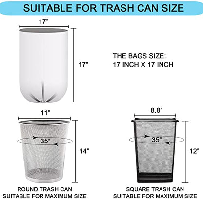 1.2 Gallon Small Trash Bags, 4.5 Liter Trash Can Liners Garbage Bags Wastebaskets Liners for Bathroom, 150 Counts Clear Bags - size: 150 Count (Pack of 1)