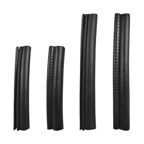 4PCS Car Door Edge Guards, Rubber Sealing Sealed Strip Auto Door Buffer Protector with Side Bulb, Automotive Weather Stripping Edge Trim Seal Strips for Car Truck Boat Camper