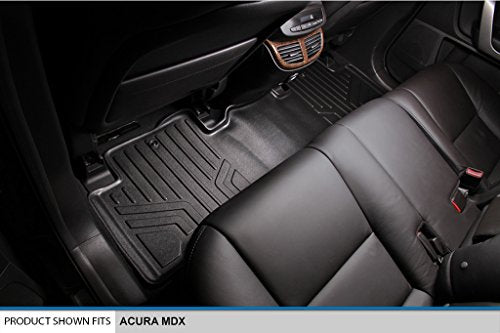 SMARTLINER Custom Fit Floor Mats 2 Row Liner Set for 2007-2013 Acura MDX - color: Acura MDX 2007 - 2013