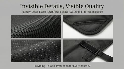 Dog Car Seat Cover for Pets - 100% Waterproof 600D Oxford Heavy Duty Hammock Style Scratch Proof Non Slip Back Seat Protector with Side Flaps, Fits Cars Trucks SUVs, Black