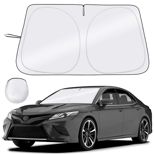 Windshield Sun Shade - Car Sun Shade Windshield, Reflector Sunshade Offers Ultimate Protection for Car Interior - color: Ash grey (63x34 inch)