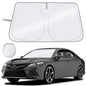 Windshield Sun Shade - Car Sun Shade Windshield, Reflector Sunshade Offers Ultimate Protection for Car Interior - color: Ash grey (63x34 inch)