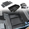Center Console Organizer Compatible with 2022-2026 Chevy Silverado/GMC Sierra 1500, 2024-2026 Silverado & Sierra 2500 3500HD Armrest Storage - Full w/Bucket Seats ONLY(Console Tray&Mats Set) - size: Console Tray