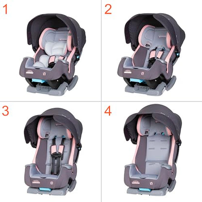 Baby Trend Cover Me™ 4-in-1 Convertible Car Seat - color: Quartz Pink
