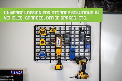 DV8 Offroad Universal Molle Panels | Can Be Mounted Almost Anywhere Including Vehicles, Garages, etc. | Available in 3 Sizes | Universal Mounting for Tools, Recovery Gear, & More (15" x 12") - size: 15" x 12"