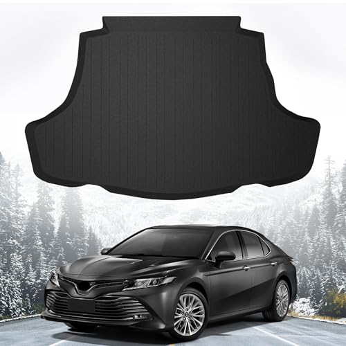 Premium Cargo Liner for Toyota Camry LE SE XLE XSE 2018-2026 Toyota Avalon 2019-2022 - 100% Protection - Custom Fit Car Trunk Mat - All-Season Black Cargo Mat - 3D Shaped Laser Measured Trunk Liners