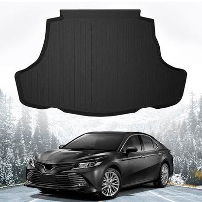 Premium Cargo Liner for Toyota Camry LE SE XLE XSE 2018-2026 Toyota Avalon 2019-2022 - 100% Protection - Custom Fit Car Trunk Mat - All-Season Black Cargo Mat - 3D Shaped Laser Measured Trunk Liners