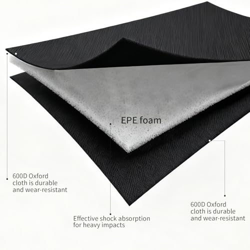 Large 38"x25" Rear Bumper Guard for Cars, Foldable Trunk Mat Protector - Universal Scratch Protection for SUV, Truck, Van During Loading and Unloading & Dog Entry