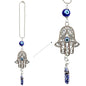 LUCKBOOSTIUM Hand Protection Amulet Car Rearview Mirror Hanging Ornament Evil Eye Charms Accessories Good Luck (2"x11" Blue Spotted Stone) - color: Blue Spotted Stone