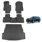 All-Weather Car Floor Mats for Toyota RAV4 2025-2019 & RAV4 Hybrid, Custom Fit TPE Floor Liners & Cargo Trunk Mat Full Set, Black Car Accessories for Rav 4 LE XLE Limited Adventure TRD Off-Road - size: For RAV4 2025-2019 4pcs