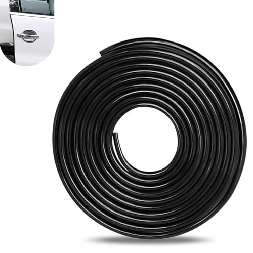 Car Door Edge Guards, 16ft Rubber Seal Car Door U-Shape Edge Protective Trim, Universal for Most Cars (Black) - color: Black