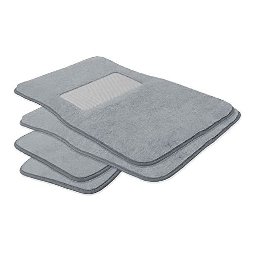 FH Group F14403GRAY Gray Carpet Floor Mat with Heel Pad (Deluxe)