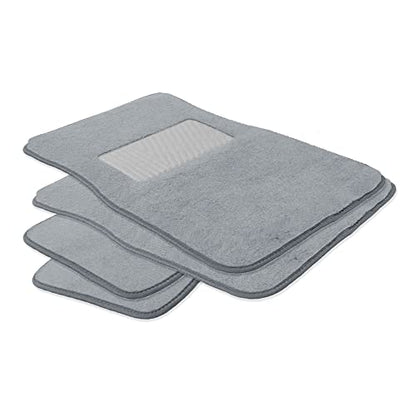 FH Group F14403GRAY Gray Carpet Floor Mat with Heel Pad (Deluxe)