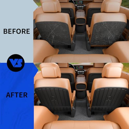 Rongtaod Kick Mats Compatible with 2026 Hyundai Palisade 7 Seater Cargo Mat Trunk Mat Back Seat Cover Protector 2nd Row Captain Chairs TPE All Weather Palisade Accessories (2nd Row Backrest Mats) - color: 26,7-Seat 2nd Row Kick Mats