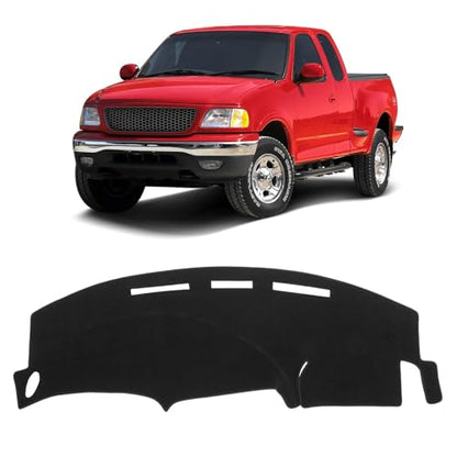 KUST Black Dash Cover for 1997-2003 Ford F150 F-150/1997-2002 Ford Expedition Polyester Dashboard Cover Non-Slip Interior Accessories for F150/ Expedition Custom Fit Dash Mat Protect the Dashboard - size: F150 97-03(Black)