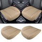Luxury Faux Leather Car Seat Cover, Anti-Slip Waterproof Universal Front Bottom Seat Protector with Storage Pocket, Triangular Pattern Vehicle Seats Cushion for Sedans, SUVs, Trucks (2PCS&Beige) - color: 2PCS&Beige