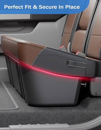 Under Seat Storage Box Compatible with 2015-2026 Ford F-150 F150 SuperCrew Cab, 2017-2026 F-250/F-350/F-450/F-550 Super Duty,F-150 Rear Underseat Storage Truck Organizer Tool Box - size: 2015-2026 F150 & 2017-2026 F250 F350 F450 F550