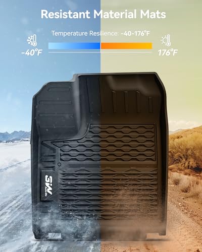 3W Floor Mats & Cargo Liner & Seatback Mats Fit Nissan Murano 2025 2026, Custom Fit All Weather TPE Full Set for Murano, 1st & 2nd Row Floor Mats with Trunk Mats and Seatback Mats, Black - size: 7.Murano|25|Full Set