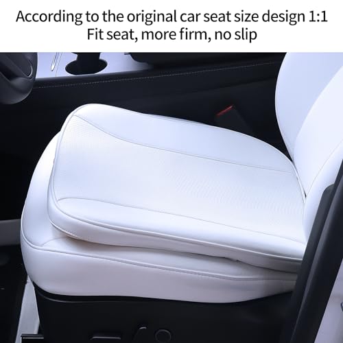 1 PackSeat Cushion for Tesla Model Y 3 S X Strong Support Hip Pain Relief for Driving Fits Most Car Seat Office Chair Home Use Washable Easy, White - color: 1pc-white Cushion, size: For Tesla