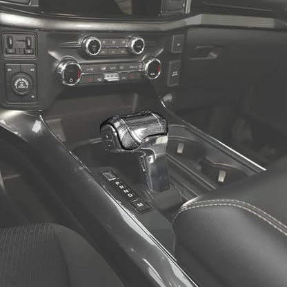 Gear Shift Knob Cover Stick Shifter Cap Cover Compatible with Ford F150 2021-2025+(Bronze) - color: Bronze