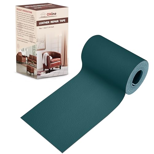 ONine Leather Repair Patch，Leather Repair Tape, 3 x 60 inches Leather Repair Patch for Furniture,Vinyl Repair kit，Leather Couch Patch，for Sofas, Furniture(Turquoise Blue-Litchi Grain) - color: Turquoise Blue-Litchi Grain, size: 3 x 60 inches