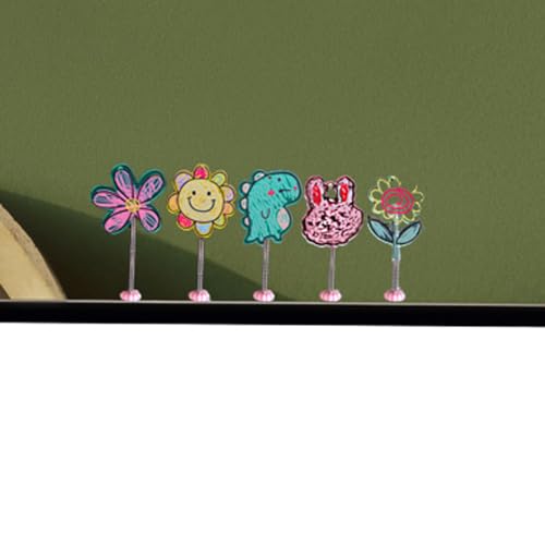 ZOSTLAND Special Dashboard Decorations, Cartoon Ornaments for Car, SUV, Living Room, Bedroom, Desk - Cute Doodle Decor (5pcs)