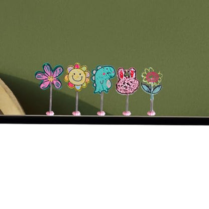 ZOSTLAND Special Dashboard Decorations, Cartoon Ornaments for Car, SUV, Living Room, Bedroom, Desk - Cute Doodle Decor (5pcs)