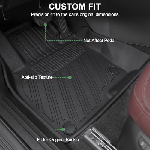 Floor Mats for 2017-2025 Mazda CX-5, TPE All Weather Durable Floor Liners Door Sill Guards for Mazda CX5 Accessories
