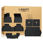 LASFIT Full Set Floor Mats Fit for BMW X7 2019-2025 2026 (7-Seater Only, Not Fit 6-Seater) M50i M60i xDrive40i xDrive50i, All Weather TPE Custom Fit 1st&2nd&3rd Row&Cargo Mat&Seatback Car Mats, Black - size: 5) X7 7-Seat 2019-2026 | Floor Mats Full Set