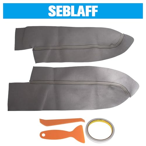 Gray 2Pcs Protector Cover Front Door Panels Armrest Cover Replacement for CRV 2007-2012