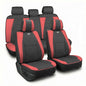 FH Group Ultra Comfort Highest Grade Faux Leather Full Set Cushion Pads Car Seat Covers for Front and Rear– Universal Fit for Cars Trucks & SUVs (Burgundy/Black)