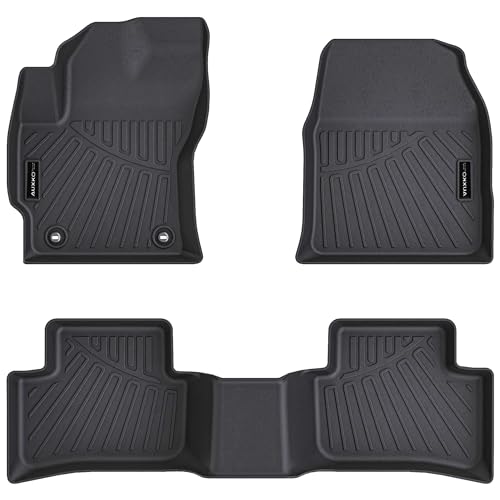 Auxko All Weather Floor Mats Fit for Toyota Corolla Cross AWD Gas 2022 2023 2024 2025 2026 TPE Rubber Liners Set Corolla Cross Accessories All Season Guard Odorless Anti-Slip Floor Mats - size: corolla cross awd gas|2022-2026|floor mats