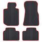 Car Floor Mat Custom Fit for BMW 3/4 Series 2019-2026 G20 G21 M3(G80) M4(G83) i4(G26) Black Red Rubber Auto Floor Liners Set All Weather Protection Heavy Duty Odorless