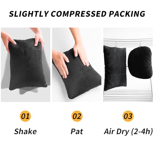 Kwak's Car Headrest Pillow & Lumbar Support Set Neck Pillow 2-Level Height Adjustment, Removable Washable Cover, Neck Pillow for Car Driving Comfort (Grey) - color: Grey