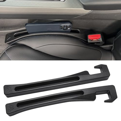 Car Seat Gap Filler Universal Fit Gap Filler Organizer Stop Things from Dropping for Car Trunk SUV, Black, Pack of 2