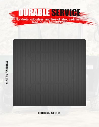 Bed Mat Liner for Kawasaki Mule 4010, TPE Rubber Rear Cargo Bed Mat All Weather Protection Slush Liner for Kawasaki Mule 2010 2500 3000 3010 4000 4010 1990-2025 Accessories,Replace #KAF25-023