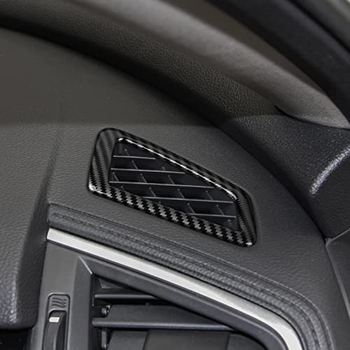 Car Air A/C Vent Outlet Cover Decals for Honda Civic 2016 2017 2018 2019 2020 2021 10th Gen Accessories ABS Carbon Fiber Stickers - color: Air Vent Trim