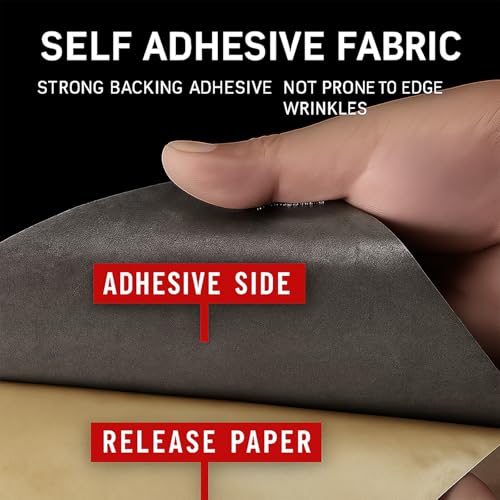 Self-Adhesive Suede Decorative Film for Car - Headliner/Dash/Door/Trunk | Stretchable & Scratchproof Ultra-Fiber Leather | DIY Peel & Stick (Purple, 17"x72")