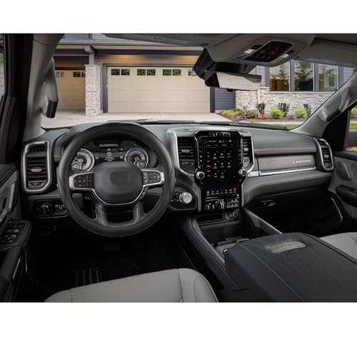 West Llama Customized Auto Car Steering Wheel Cover for Dodge RAM 1500 2500 3500, 15.5-16 inch (Black-Large Size) - color: D-Black, size: Large Size (15 ½''-16'')