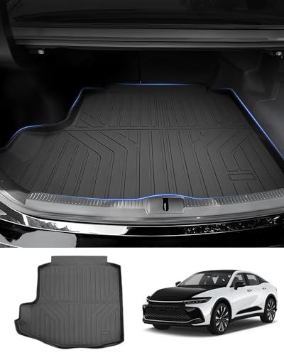 Powerty Trunk Mat for Toyota Crown 2023 2024 2025 2026 Accessories Cargo Mats TPE All Weather Cargo Liner Heavy-Duty Trunk Liners - size: Cargo Mat｜For｜23-26｜Toyota Crown