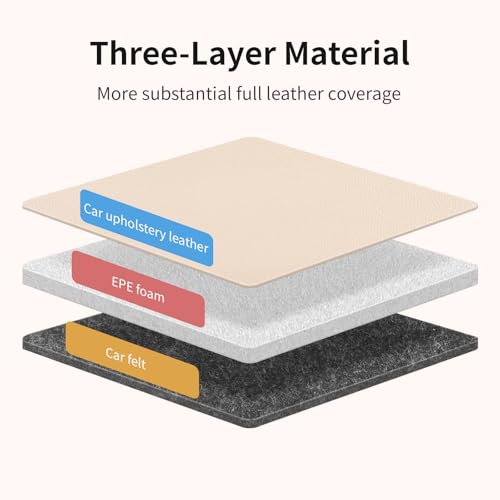 Car Seat Protector, Extra Thick Car Seat Covers Non-Slip Waterproof Mat Pad Leaving No Imprints Marks for Child Baby Pet Truck SUV Automobile (Beige-A) - color: Beige-A