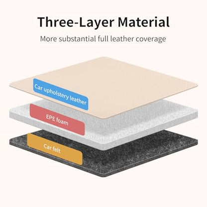 Car Seat Protector, Extra Thick Car Seat Covers Non-Slip Waterproof Mat Pad Leaving No Imprints Marks for Child Baby Pet Truck SUV Automobile (Beige-A) - color: Beige-A