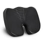 Mind Reader Memory Foam Seat Cushion with Air-Cloud Technology, Sciatica, Coccyx & Hip Pain Relief, Office, Memory Foam, Black - color: Black
