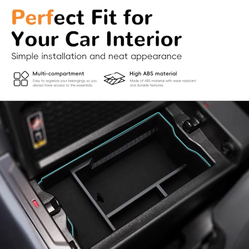 MARCHFA Center Console Organizer Tray Compatible for 2026 Toyota RAV4 Accessories Armrest Storage Box Tray Organizer Middle Console Insert Holder Not Fit for Limited (Style 1) - style: Style 1
