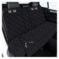 Waterproof Dog Car Seat Cover, Non-Slip Scratchproof Pet Car Back Seat Protector, Washable Hammock Bench Seats Cover, Universal Auto Interior Accessories for Cars/Trucks/SUVs (Black)