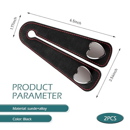 2 PCS Car Purse Hook, Cute Headrest Hooks, Seat Back Storage Holder, for Umbrellas Wallets Support, Multifunctiona Car Accessories (Black)