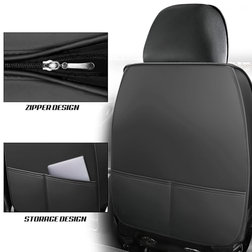 Car Seat Covers for Kia K5 2021-2026, Premium Nappa Leather, Waterproof, Anti-Slip, Full Coverage, Airbag Compatible, Breathable, All-Weather, Easy Install (5 Seats, Gray&White) - color: 5 Seats - Gray&White, size: Kia K5 2021-2026