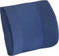 nova Lumbar Back Support Cushion – Contoured High-Density Foam Back Pillow for Office Chair, Car, Plane & Wheelchair – Adjustable Strap, Removable Washable Cover, Navy Blue (14” x 13”) - color: Blue