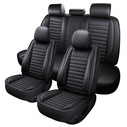 Car Seat Covers,Car Seat Protector Waterproof,Seat Covers Full Set, Car Seat Protectors,Automotive Seat Covers Fit for Most Cars Black